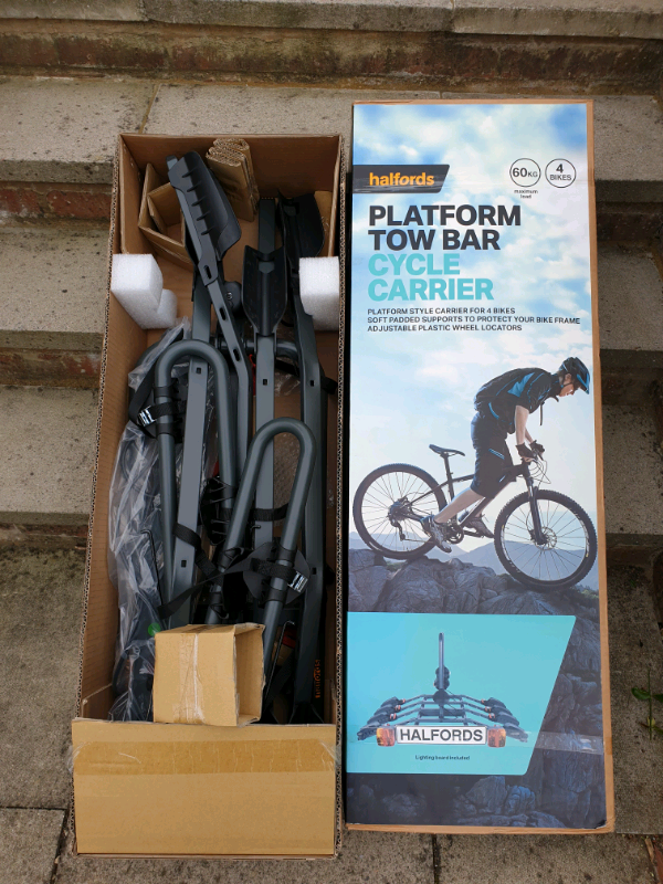 halfords 4 bike tow bar cycle carrier